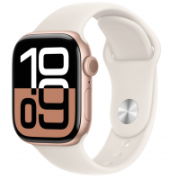 Смарт-часы Apple Watch Series 10 GPS 46 мм M/L корпус из алюминия Rose Gold ремешок Starlight