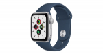 Apple Watch SE, 40MM Корпус серебристого цвета, ремешок синего цвета