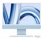 Apple iMac 24" Retina 4,5K, (M3 8 CPU, 10 GPU), 8 ГБ, 256 ГБ SSD, синий (MQRQ3)