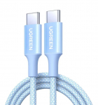 Кабель UGREEN L501 60W USB-C to USB-C, синий