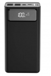 Внешний аккумулятор XO PR123, 30000mAh, черный