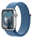Смарт-часы Apple Watch Series 9 GPS 41мм корпус из алюминия Silver + ремешок Sport Loop Winter Blue
