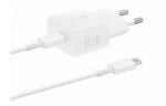 Сетевое зарядное устройство Samsung 25W + кабель White