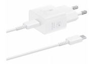Сетевое зарядное устройство Samsung 25W + кабель White