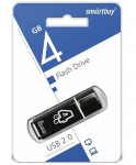 USB флешка Smartbuy 4GB Glossy series black