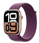 Смарт-часы Apple Watch Series 10 GPS 46 мм корпус из алюминия Rose Gold ремешок Sport Loop Plum