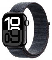 Смарт-часы Apple Watch Series 10 GPS 46 мм корпус из алюминия Jet Black ремешок Sport Loop Ink