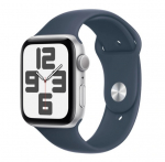 Часы Apple Watch SE 2 GPS 44мм M/L корпус из алюминия серебро + ремешок Синий