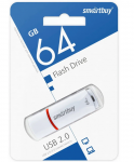 USB-флешка Smartbuy 64GB Clue белый