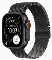 Смарт-часы Apple Watch Ultra 3 49mm Black Titanium, Black Titanium Milanese Loop M
