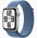Часы Apple Watch SE 2 GPS 40мм корпус из алюминия серебро + ремешок Sport Loop Winter Blue