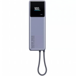 Внешний аккумулятор со встроенным кабелем Xiaomi 165W Power Bank 10000mAh Gray (BHR9361GL)