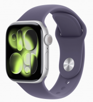 Смарт-часы Apple Watch Series 11 GPS 46 мм M/L корпус из алюминия Silver ремешок Purple Fog