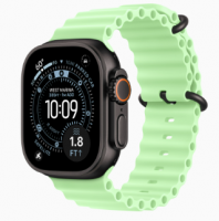 Смарт-часы Apple Watch Ultra 3 49mm Black Titanium, Ocean Band Neon Green