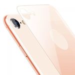 Защитное стекло на заднюю панель iPhone 8 с отверстием под яблоко, золотое