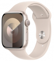 Смарт-часы Apple Watch Series 9 GPS 45мм S/M корпус из алюминия Starlight 