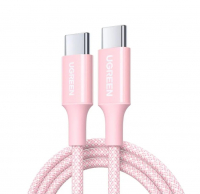 Кабель UGREEN L501 60W USB-C to USB-C, розовый