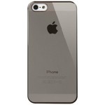 Чехол силиконовый прозрачный iPhone 5/5S/SE, черный 
