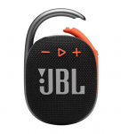 Портативная акустика JBL Clip 4, черный оранжевый