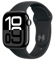 Смарт-часы Apple Watch Series 10 GPS 42 мм S/M корпус из алюминия Jet Black ремешок Black