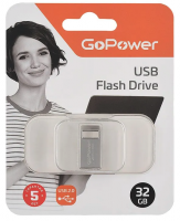 Флеш-накопитель  GoPower  MINI 32GB Silver