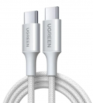 Кабель UGREEN L501 60W USB-C to USB-C, титан