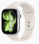 Смарт-часы Apple Watch Series 11 GPS 46 мм M/L корпус из алюминия Silver ремешок Starlight