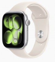 Смарт-часы Apple Watch Series 11 GPS 46 мм M/L корпус из алюминия Silver ремешок Starlight