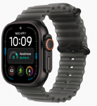 Смарт-часы Apple Watch Ultra 4 49mm Black Titanium, Ocean Band Translucent Black
