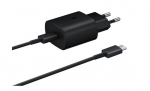 Сетевое зарядное устройство Samsung 25W + кабель Black