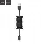 Кабель USB HOCO U12 Apple 1,1m черный 