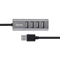USB Хаб HOCO HB1 - 4 порта, серый