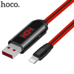 Кабель USB Hoco U29 Apple индикатор зарядки 1,2м красный