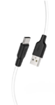 Кабель USB Hoco x21 Plus Micro силиконовый черно-белый 2м
