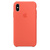 Чехол Silicon case iPhone XS, оранжевый
