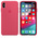 Чехол Silicon case iPhone XS Max, красный каркаде