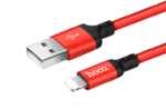 Кабель USB Hoco X14 Apple, красно-черный 2м