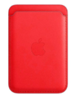 iPhone Leather Wallet with MagSafe, Red