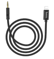 Аудиосоеденитель Hoco UPA13 AUX Apple (lightning) - 3,5, 1м черный