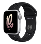 Часы Apple Watch Nike SE 2 GPS 44мм корпус из алюминия серебро + ремешок Черный