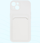 Чехол Silicone Case CardHolder iPhone 13, Бежевый