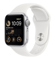 Часы Apple Watch SE 2 GPS 44мм M/L корпус из алюминия серебро + ремешок Белый