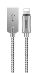 Кабель USB Hoco U10 Apple 1,2м серебристый