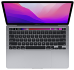 Ноутбук Apple MacBook Pro 13 (2022), Apple M2 8-Core, 10-Core, 8ГБ, 256ГБ SSD, серый космос  MNEH3