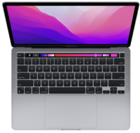 Ноутбук Apple MacBook Pro 13 (2022), Apple M2 8-Core, 10-Core, 8ГБ, 256ГБ SSD, серый космос  MNEH3