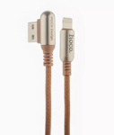Кабель USB-Lightning Hoco U17 Capsule, коричневый