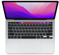 Ноутбук Apple MacBook Pro 13 (2022), Apple M2 8-Core, 10-Core, 8ГБ, 512ГБ SSD, серебристый  MNEQ3