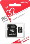 Карта памяти MicroSD Smartbuy 32GB Class 10 + адаптер