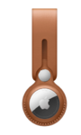 Брелок-подвеска Leather Loop для AirTag, золотисто-коричневый