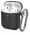 Чехол силиконовый с карабином Apple AirPods 2, черный